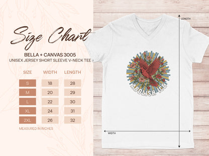 Abolish ICE Graphic V-Neck Short Sleeve Tee product