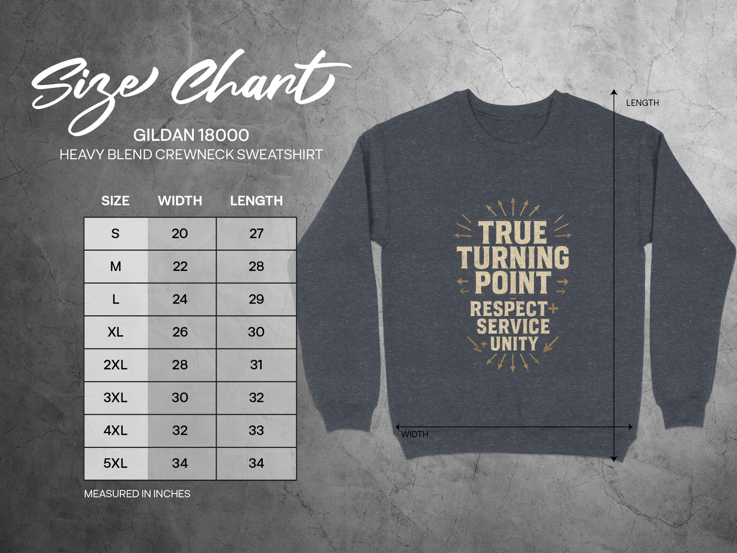 True Turning Point Respect Service Unity Sweatshirt product type
