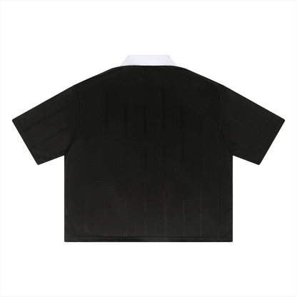 Anti Trump & Anti Maga Tee Unisex Striped Boxy Soccer Jersey