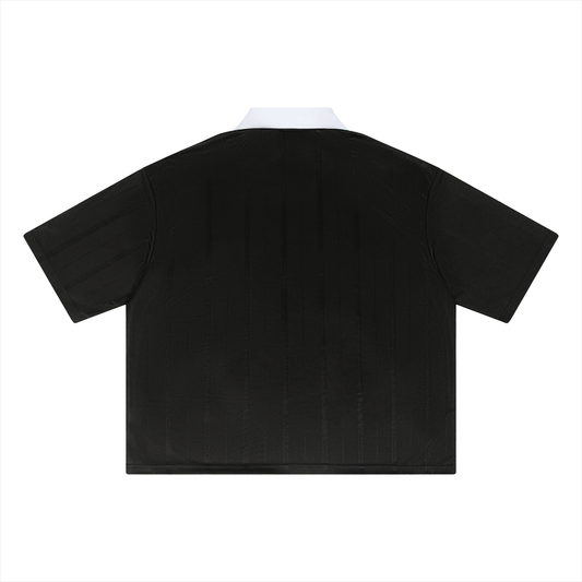 Anti Trump & Anti Maga Tee Unisex Striped Boxy Soccer Jersey