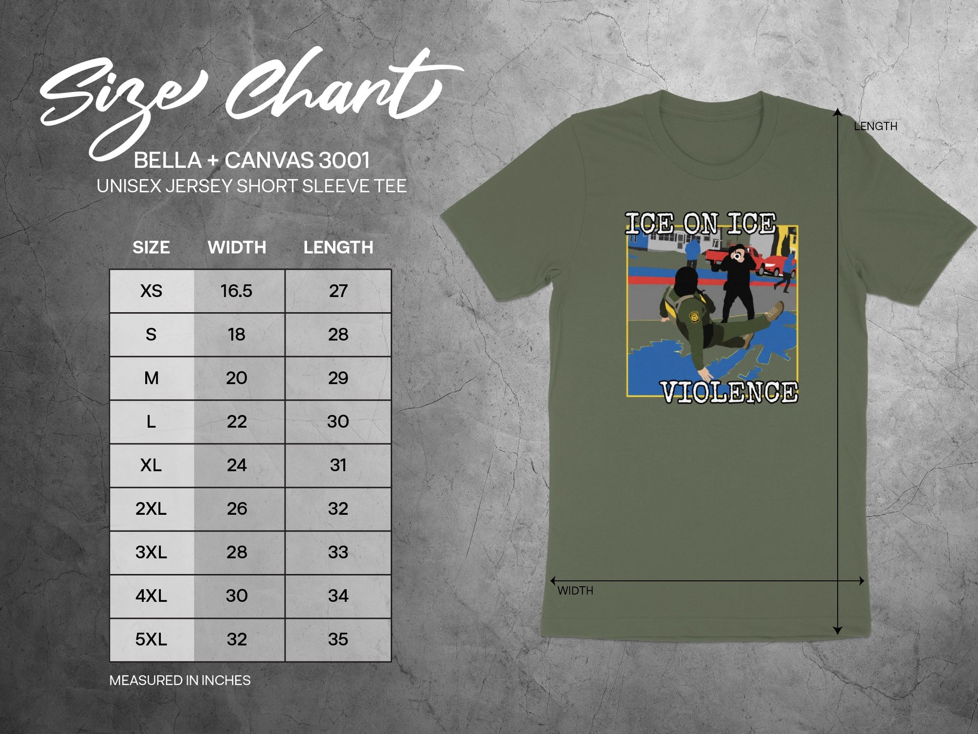 ICE ON ICE Violence Unisex Jersey Short Sleeve Tee