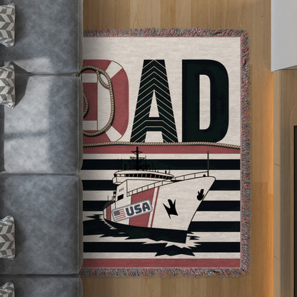 Dad USA Ship Design Rectangular Living Room Rug product type