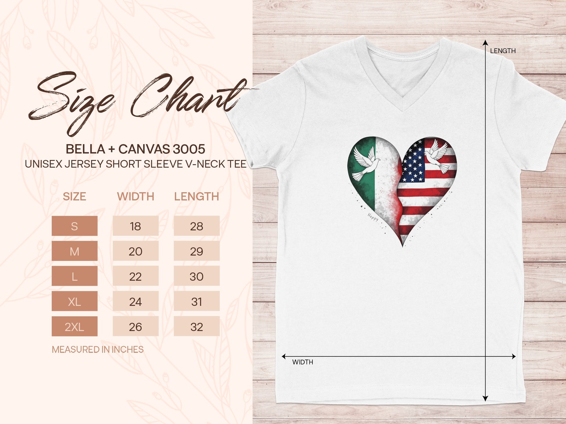 American Italian Heart Unisex Short Sleeve V-Neck Tee product