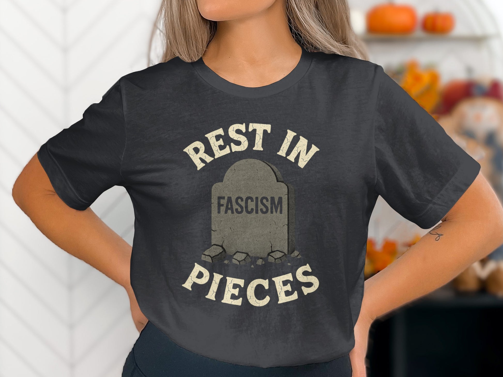Rest in Pieces Fascism Graphic T-shirt product