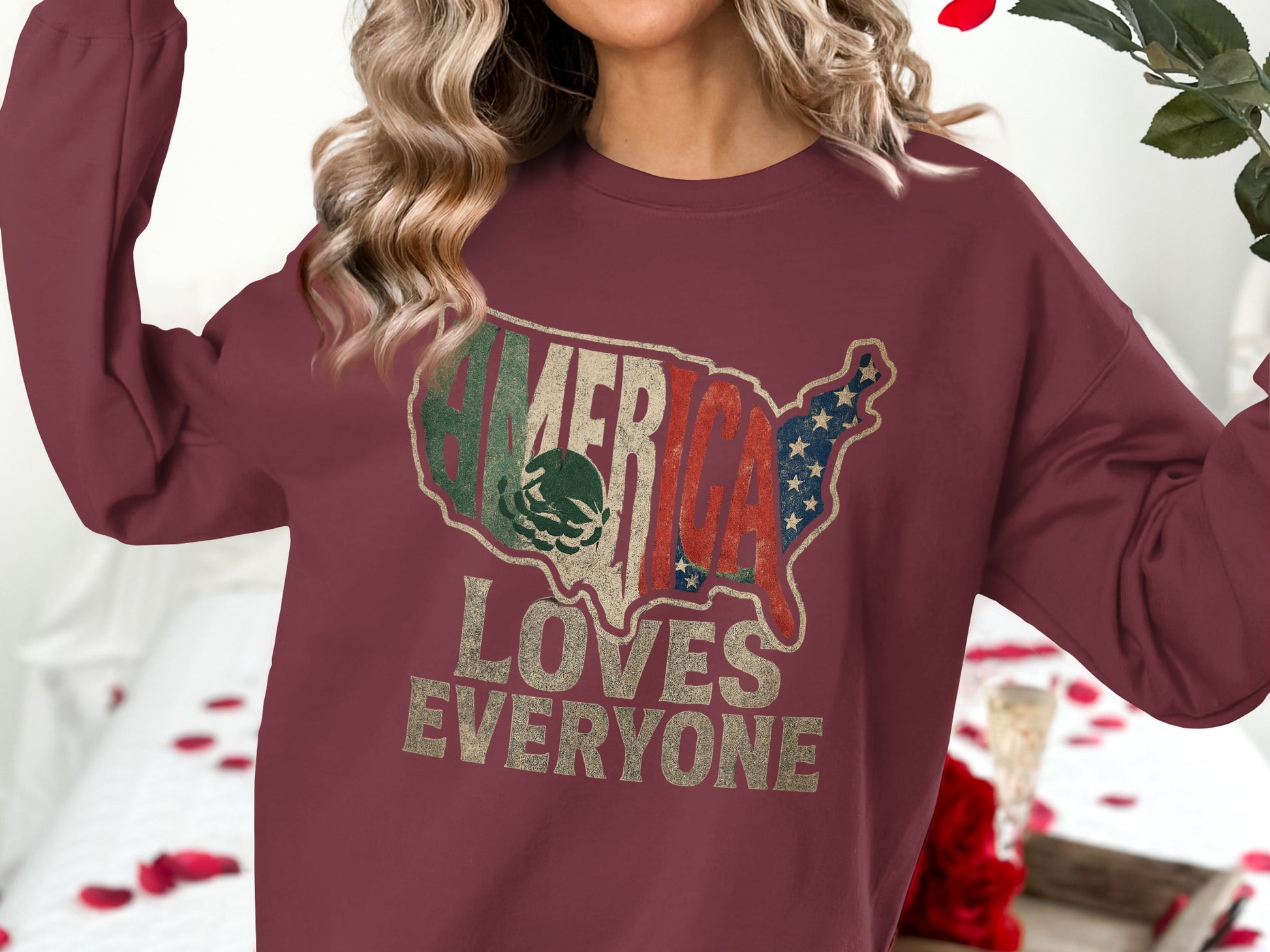 America Loves Everyone Graphic Sweatshirt product