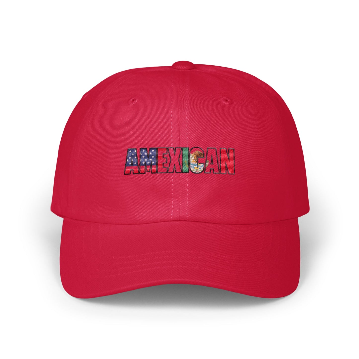 AMEXICAN Red Baseball Hat Statement Fashion product