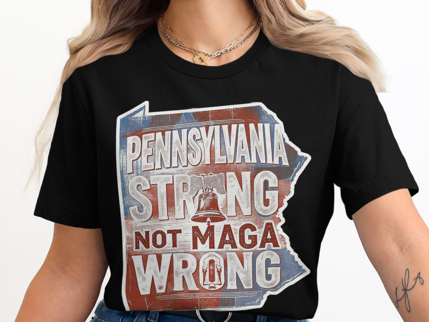 Pennsylvania Strong Not MAGA Wrong T-Shirt Product Type