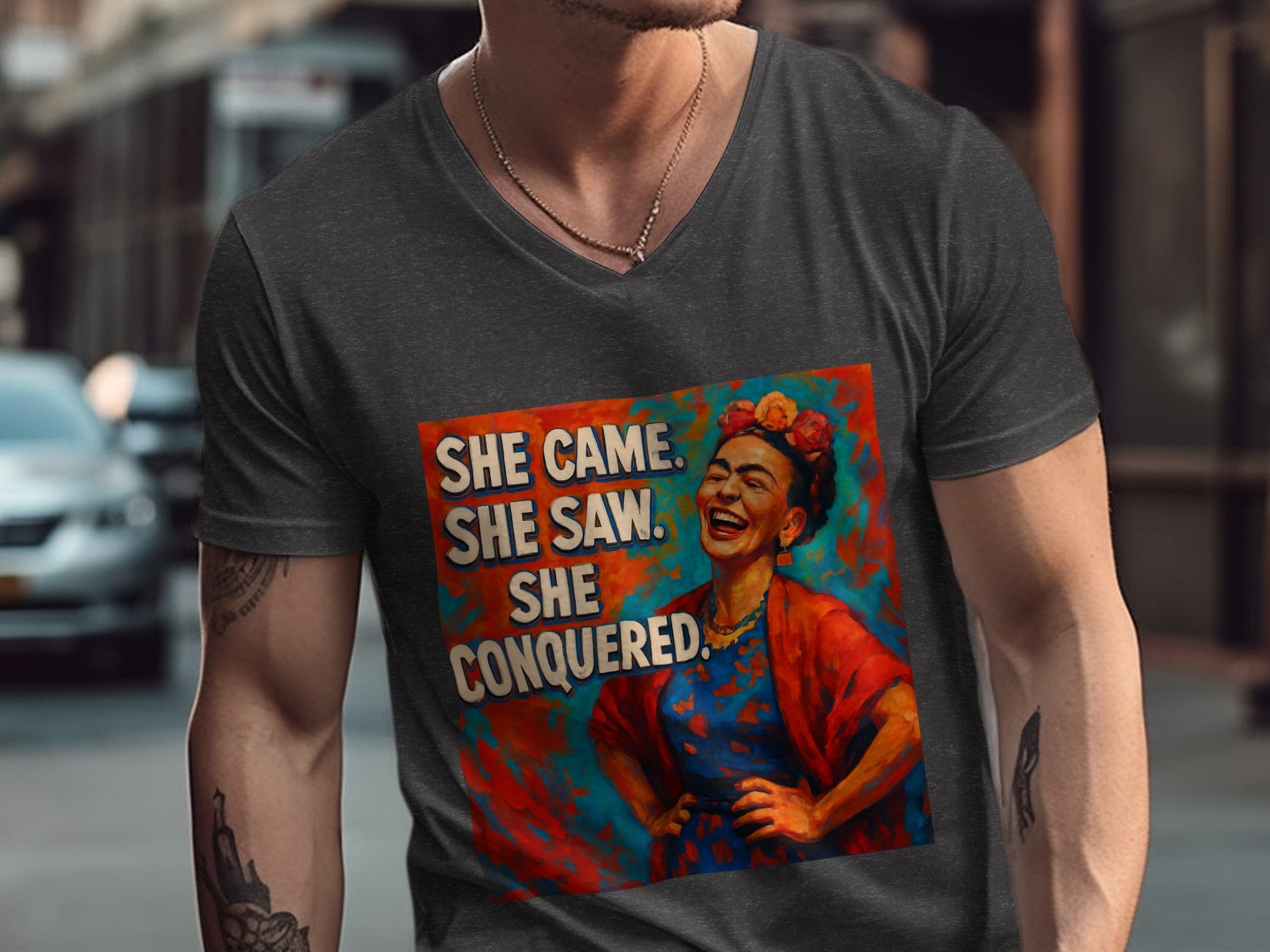She Came She Saw She Conquered Graphic T-Shirt product type