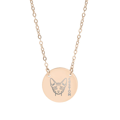 Custom Sphynx Cat Personalized Necklace Design