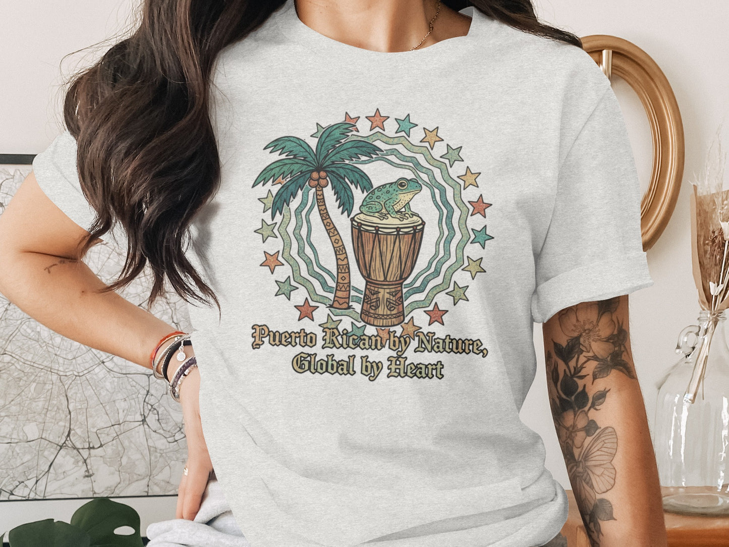 Puerto Rican by Nature Global by Heart t-shirt