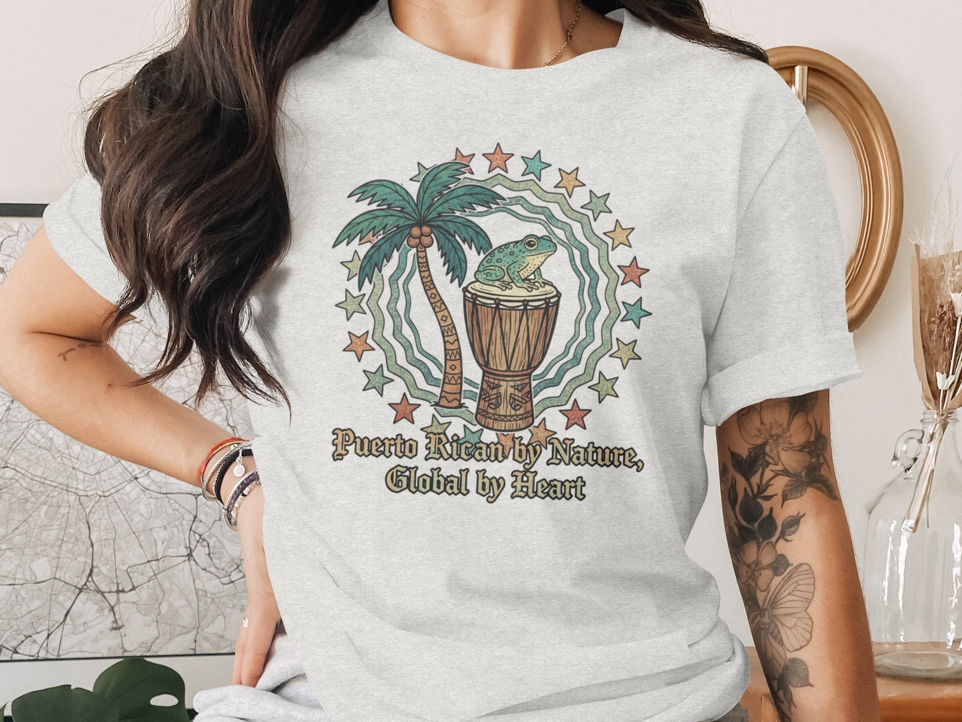 Puerto Rican by Nature Global by Heart t-shirt