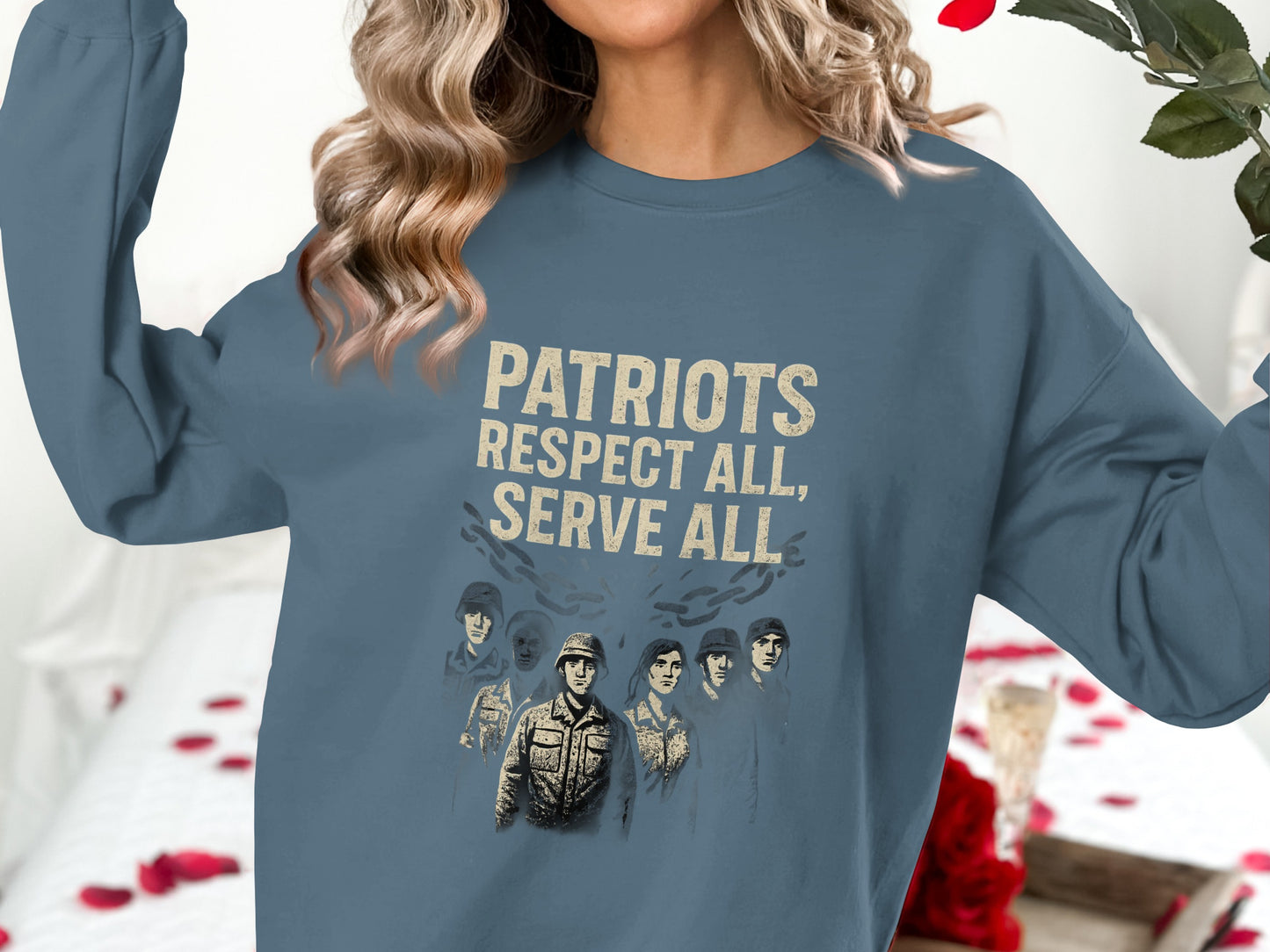 Patriots Respect All Serve All Graphic Shirt product