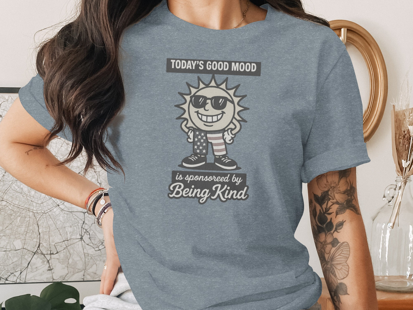 Today's Good Mood Being Kind Graphic T-Shirt