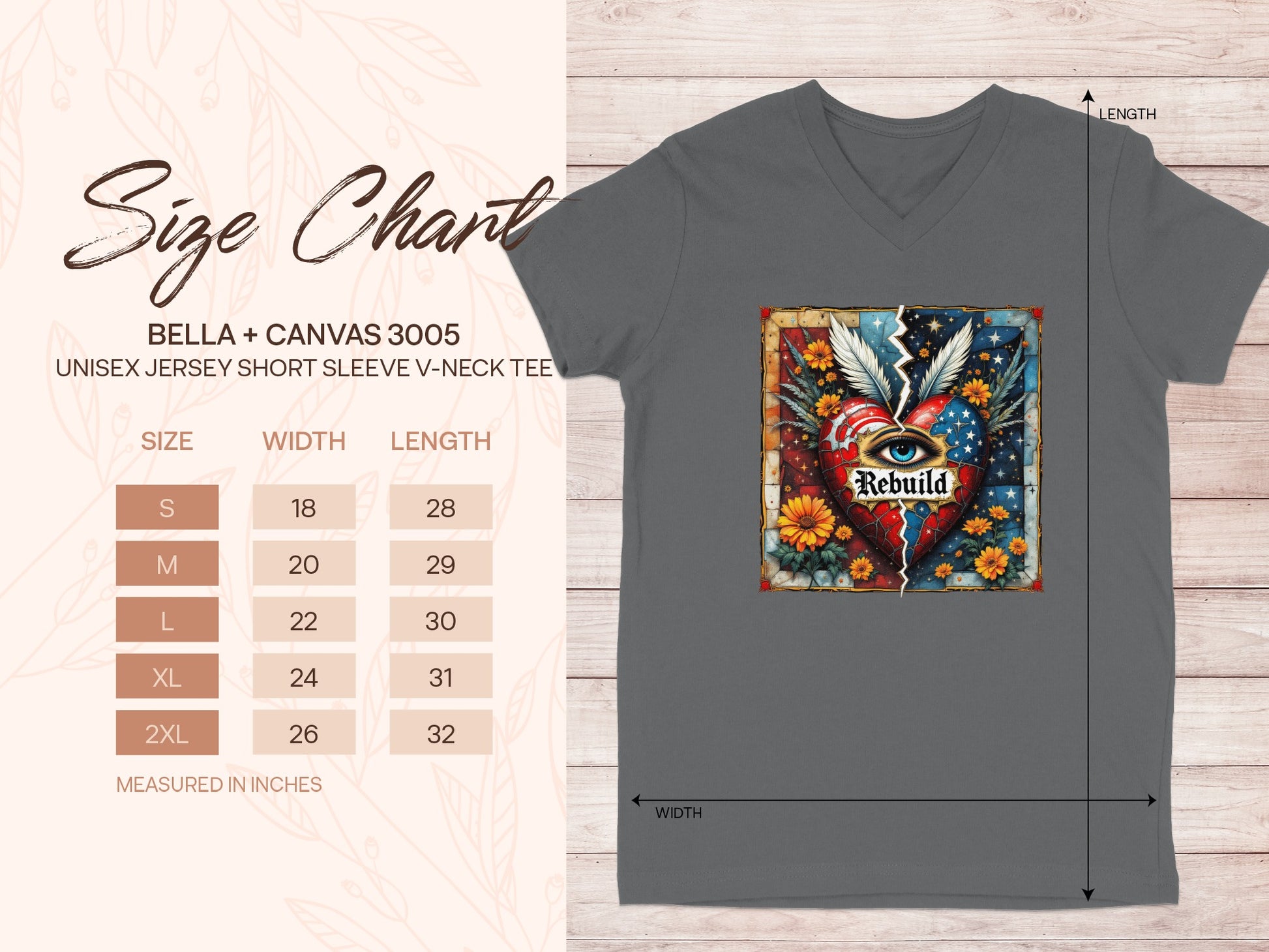Colorful Heart Rebuild V Neck Short Sleeve product type