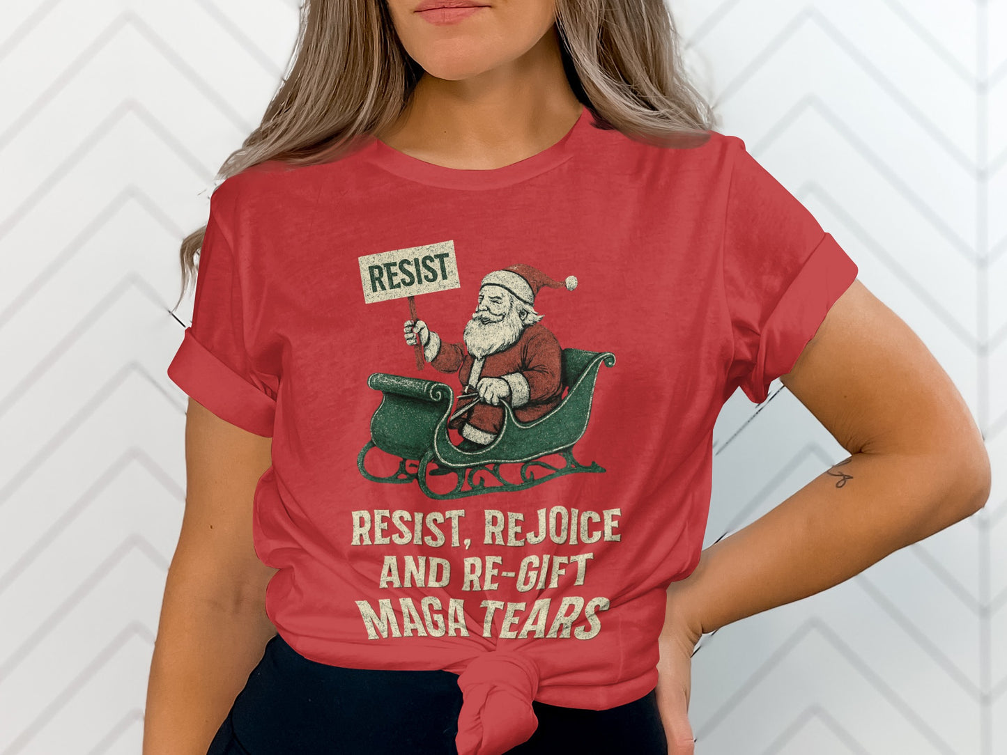 Resist Rejoice and Regift Maga Tears T-Shirt