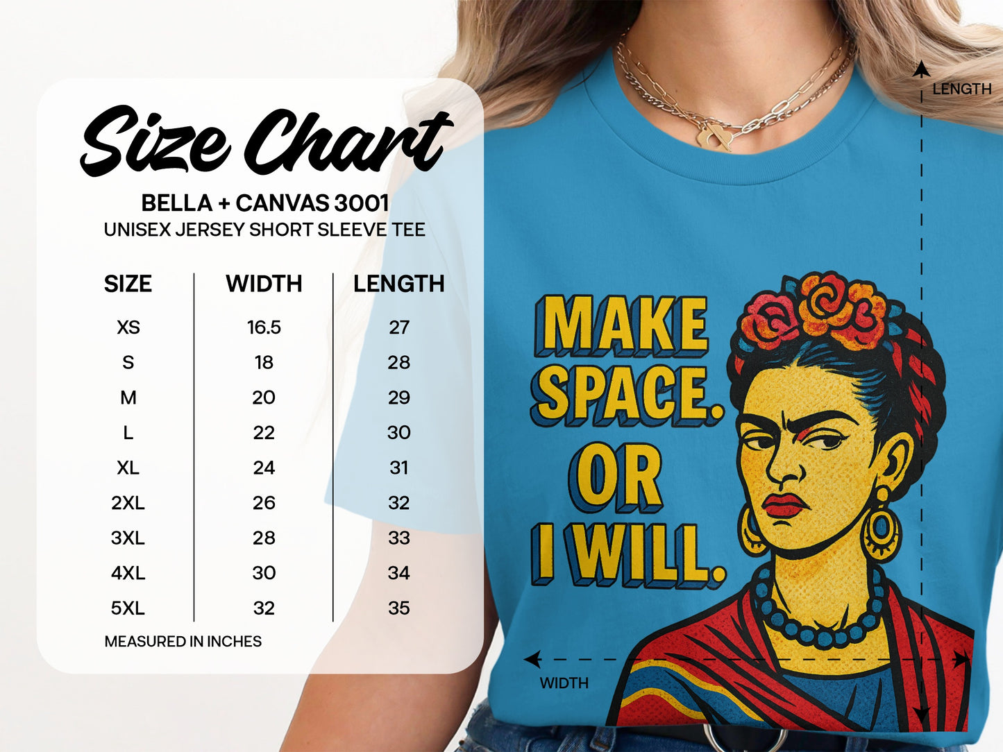 Frida Kahlo Make Space Graphic T Shirt product