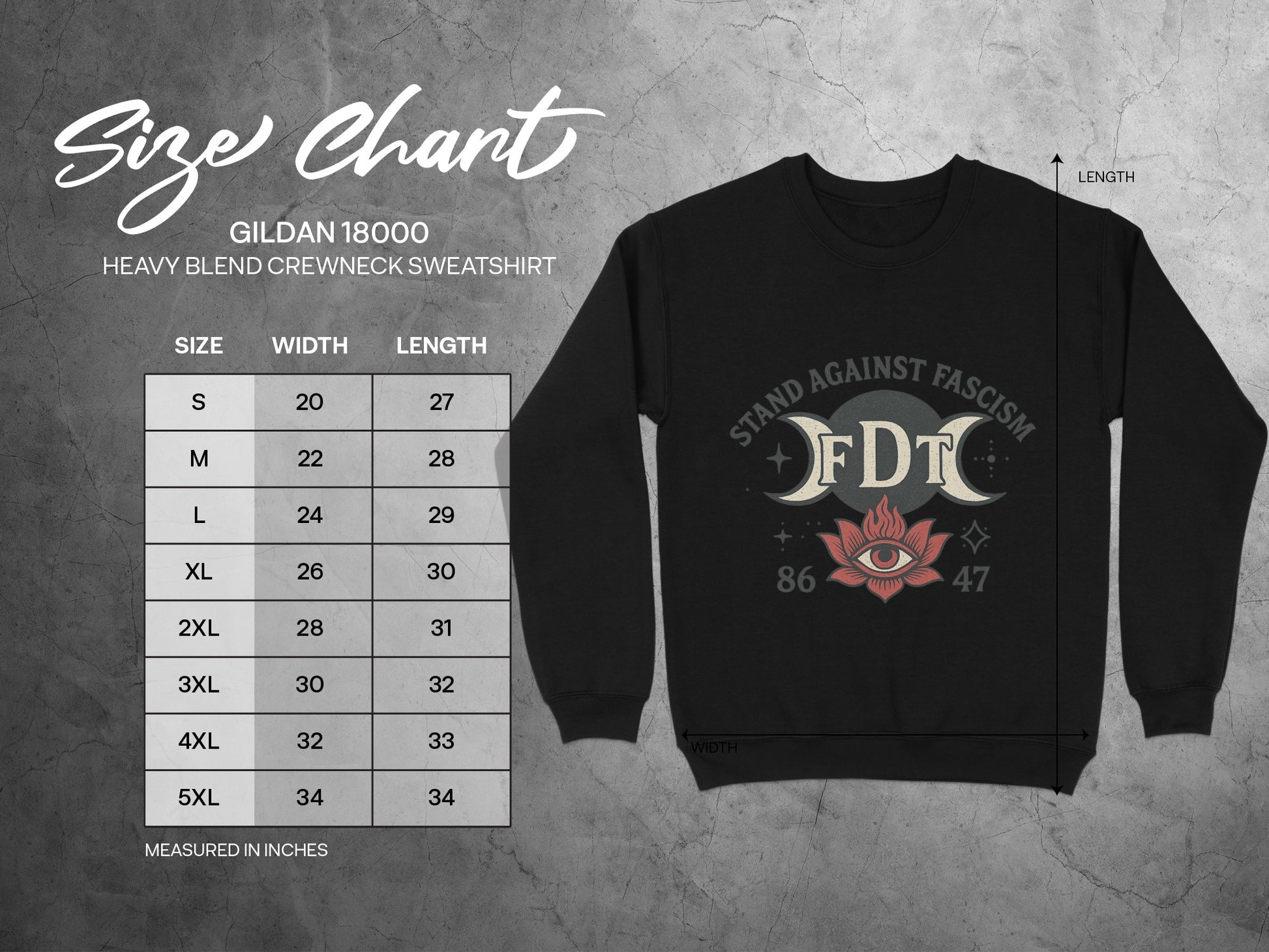 Stand Against Fascism FDT Crewneck Sweatshirt product