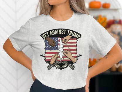 Vet Against Trump Graphic Tee Shirt product type