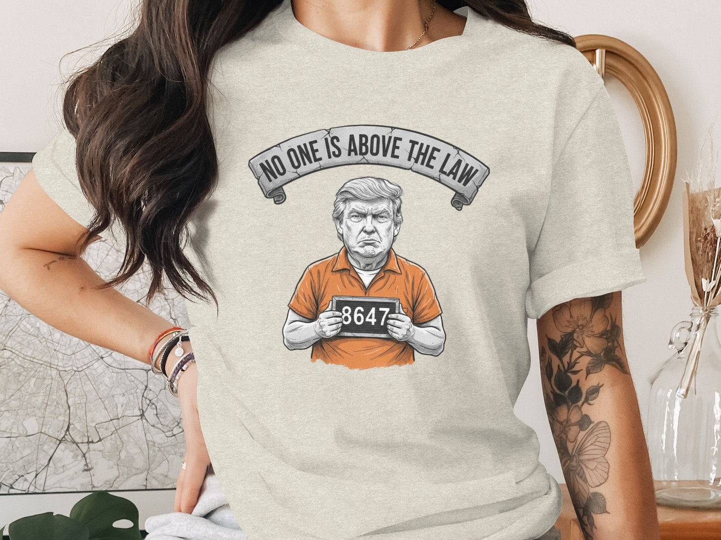 No One is Above the Law Graphic Printed T-Shirt product