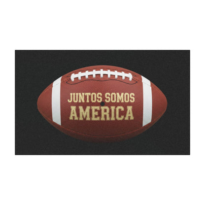 Juntos Somos America American Football Sign