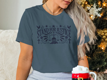 Stand For Justice Graphic Design T-Shirt