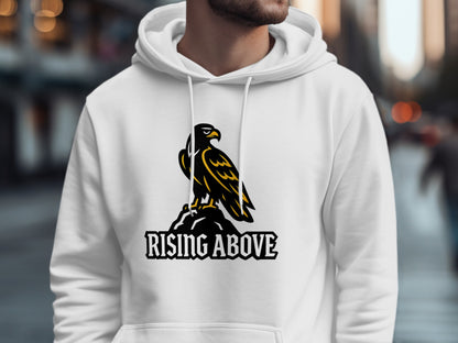 Rising Above Eagle Design Printed Hoodie product