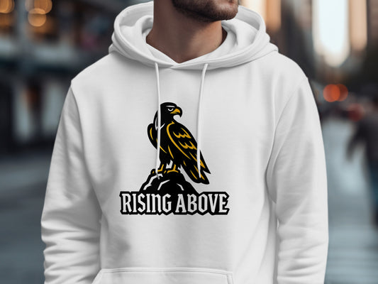 Rising Above Eagle Design Printed Hoodie product