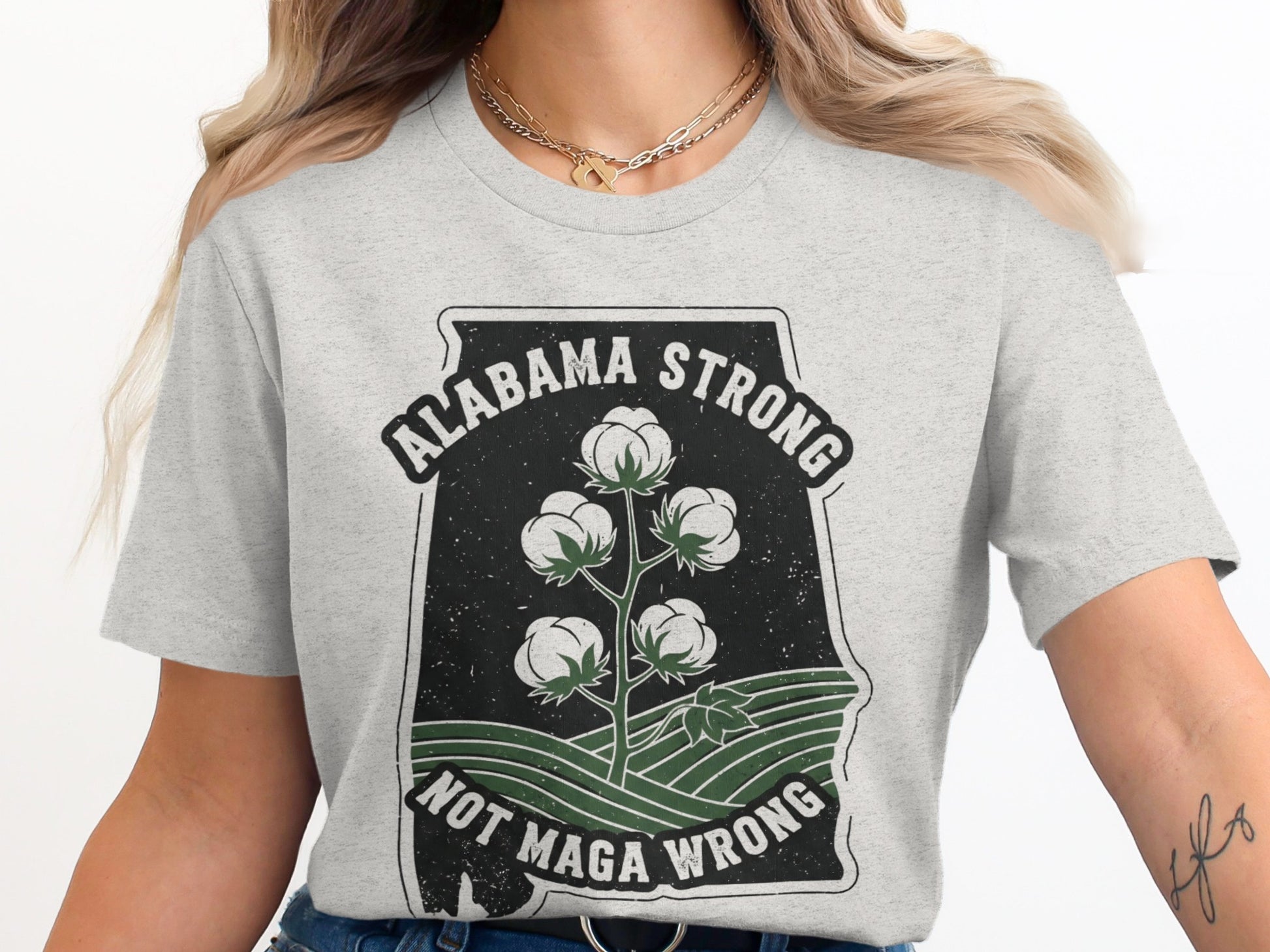 Alabama Strong Not Maga Wrong Graphic Tee product type