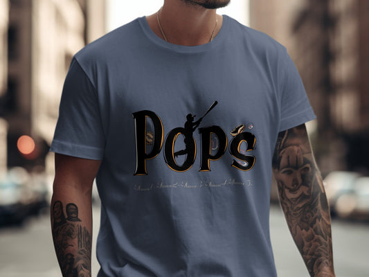 Stylish Pops Baseball Design Statement T-shirt Product