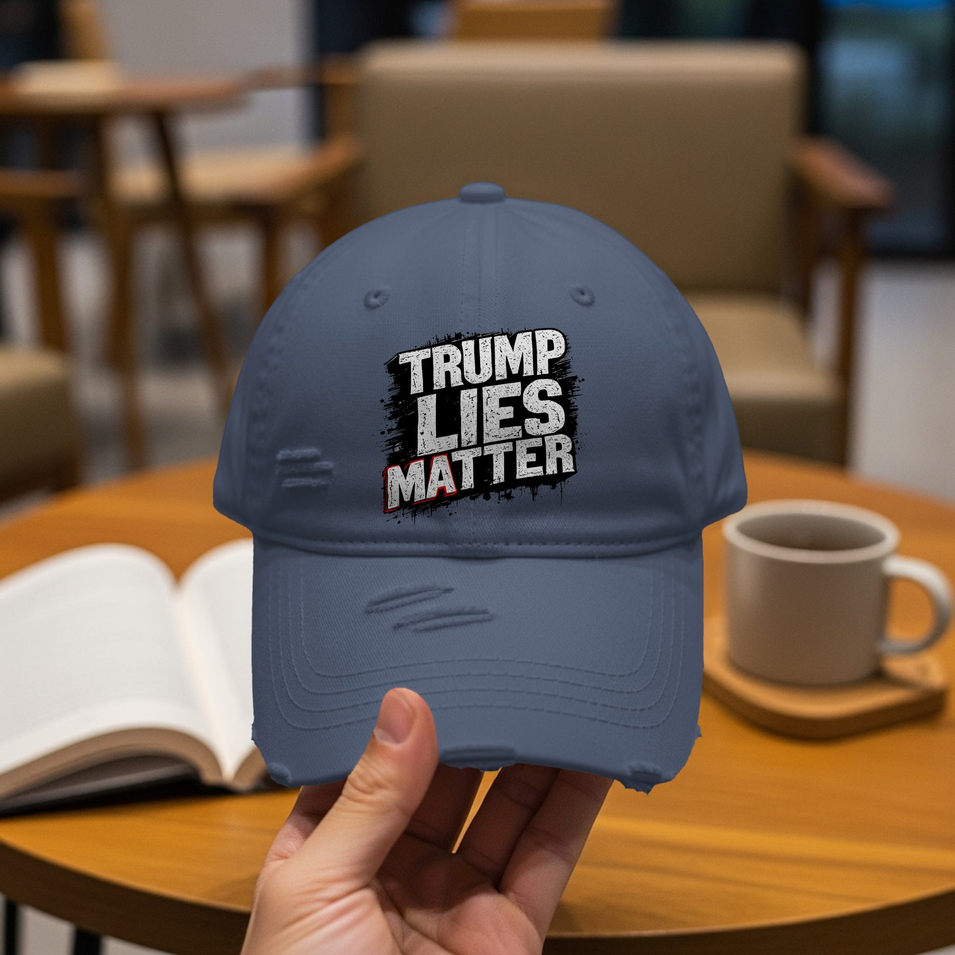 Trump Lies Matter Distressed Baseball Cap product