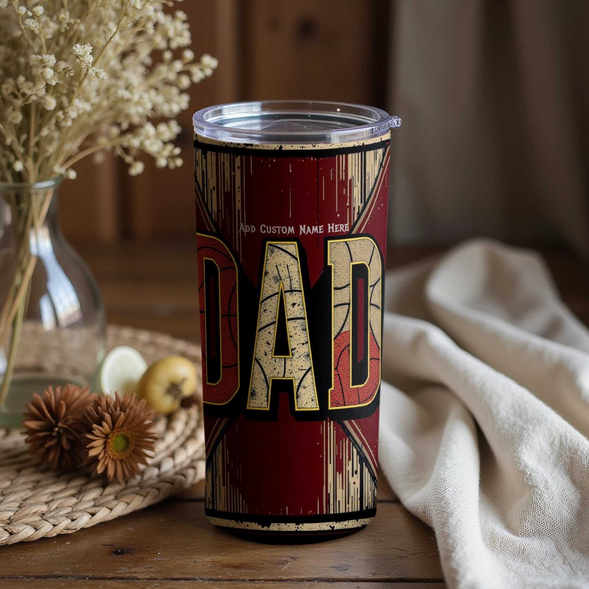 Personalized Dad Tumbler Unique Custom Text Product