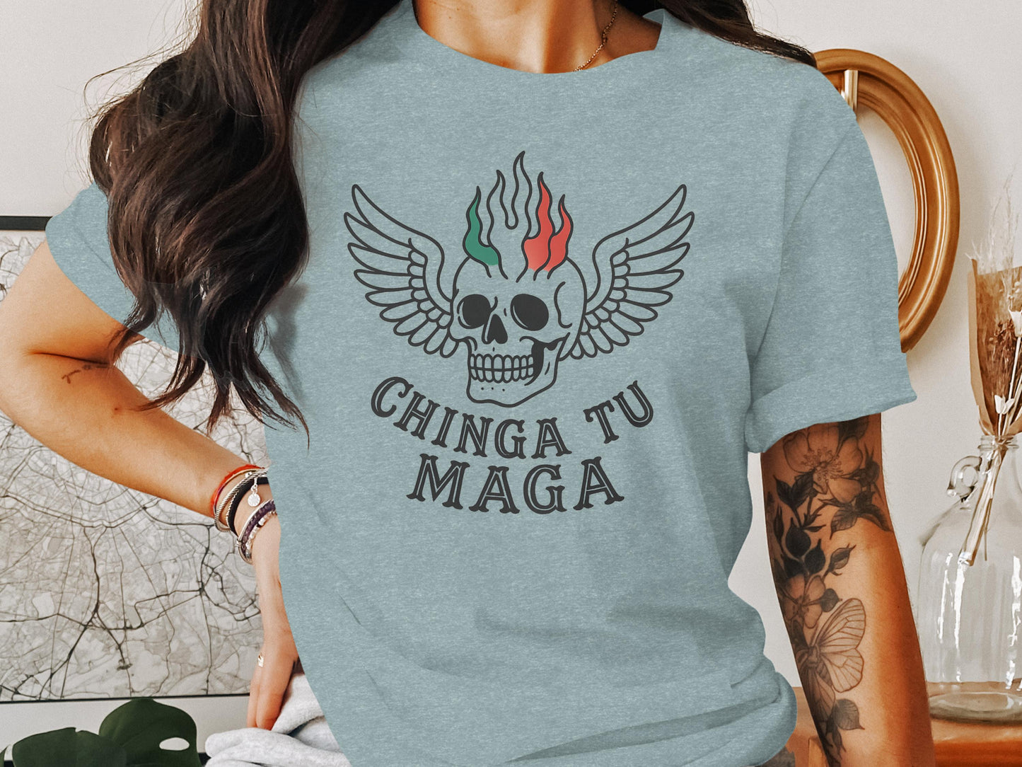 Winged Skull Graphic Tee Unisex Fashion Statement product