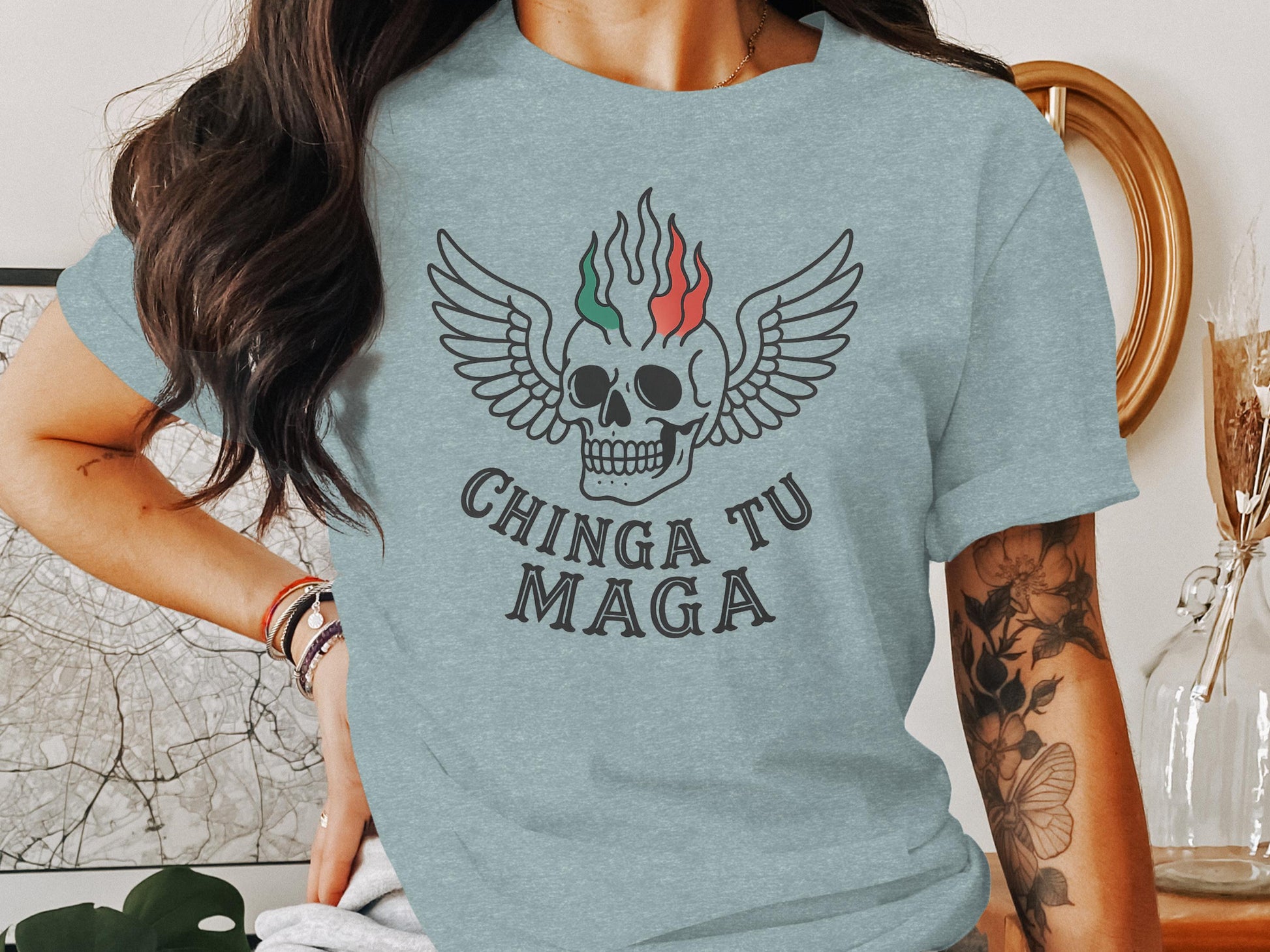 Winged Skull Graphic Tee Unisex Fashion Statement product