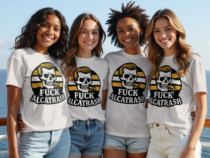 Graphic Skull T Shirt With Alcatrash Text Design product type