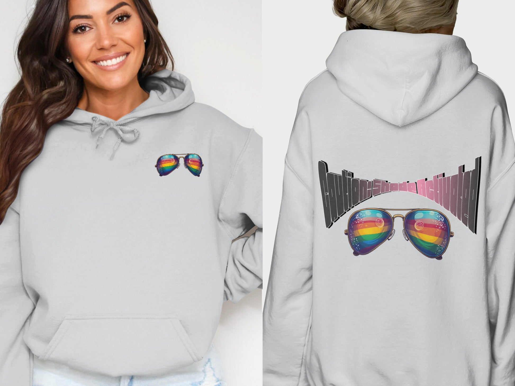Rainbow Sunglasses Graphic Hoodie product