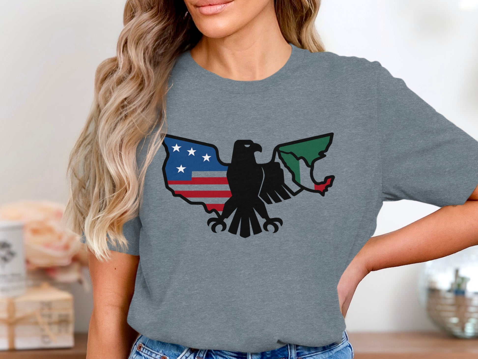Patriotic Styled Eagle Graphic T-Shirt product type