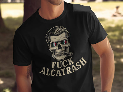 Skull with Cigar Alcatrash Graphic T-shirt product