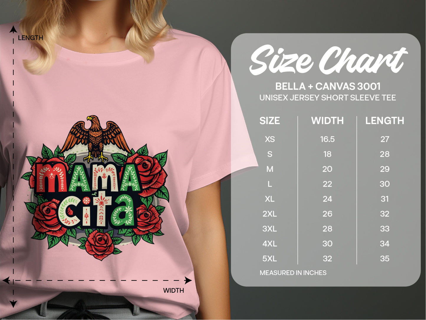 Mama Cita Eagle and Roses Pink Short Sleeve Tee product