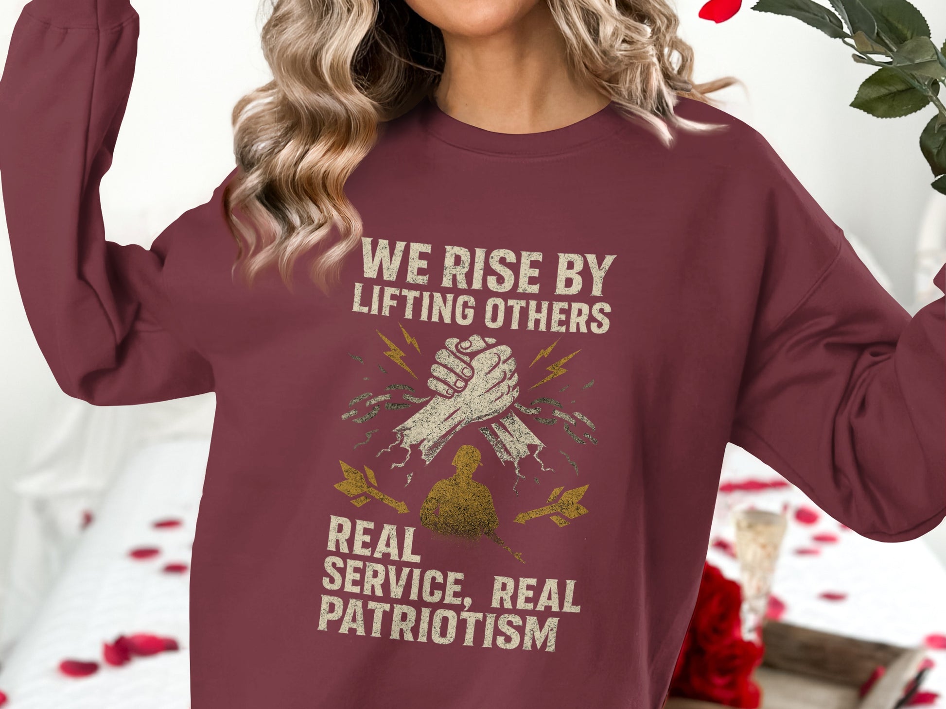 We Rise By Lifting Others Inspiring Sweatshirt product