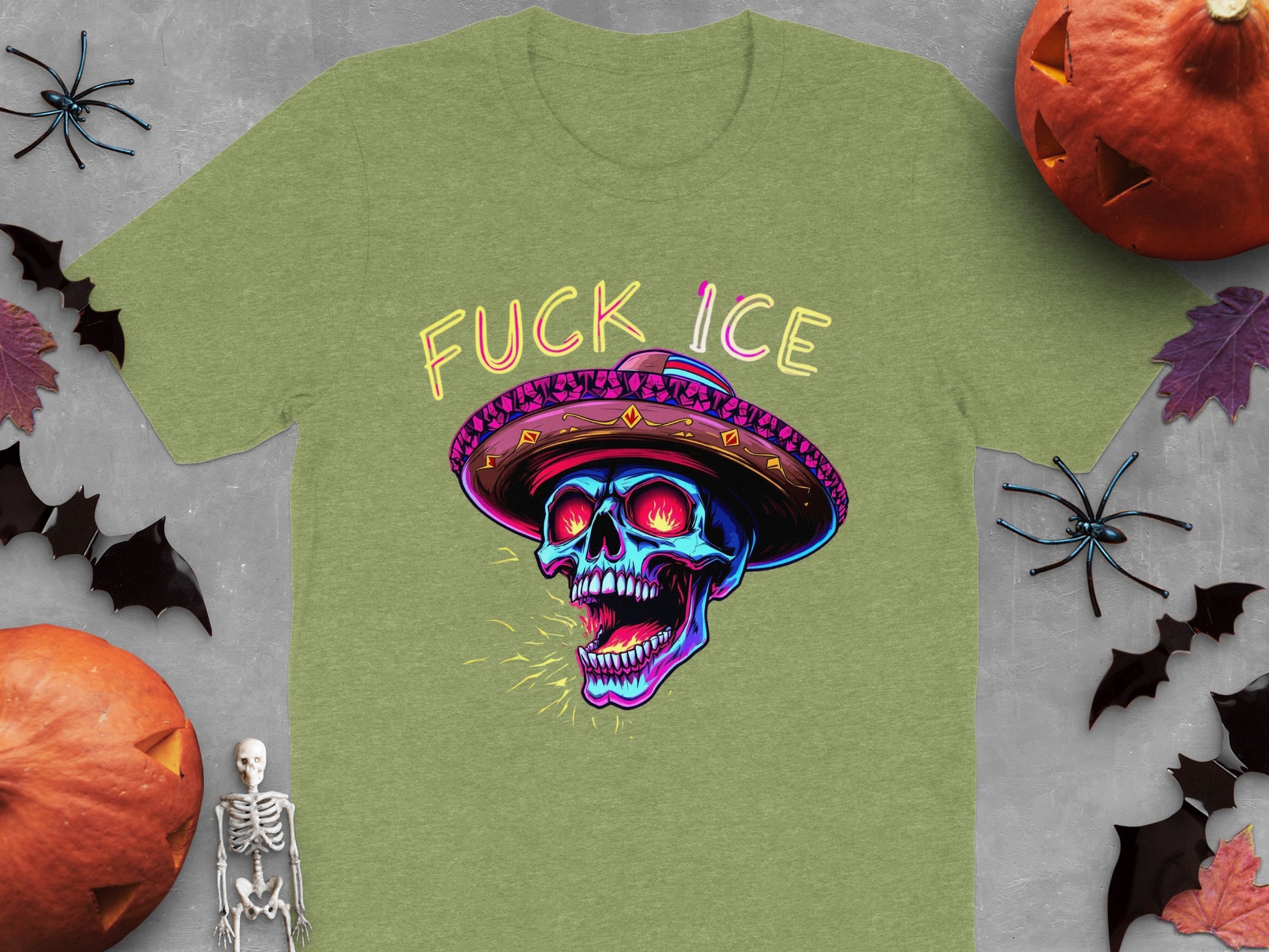 Unique Glow in Dark Skull Tee Shirt product