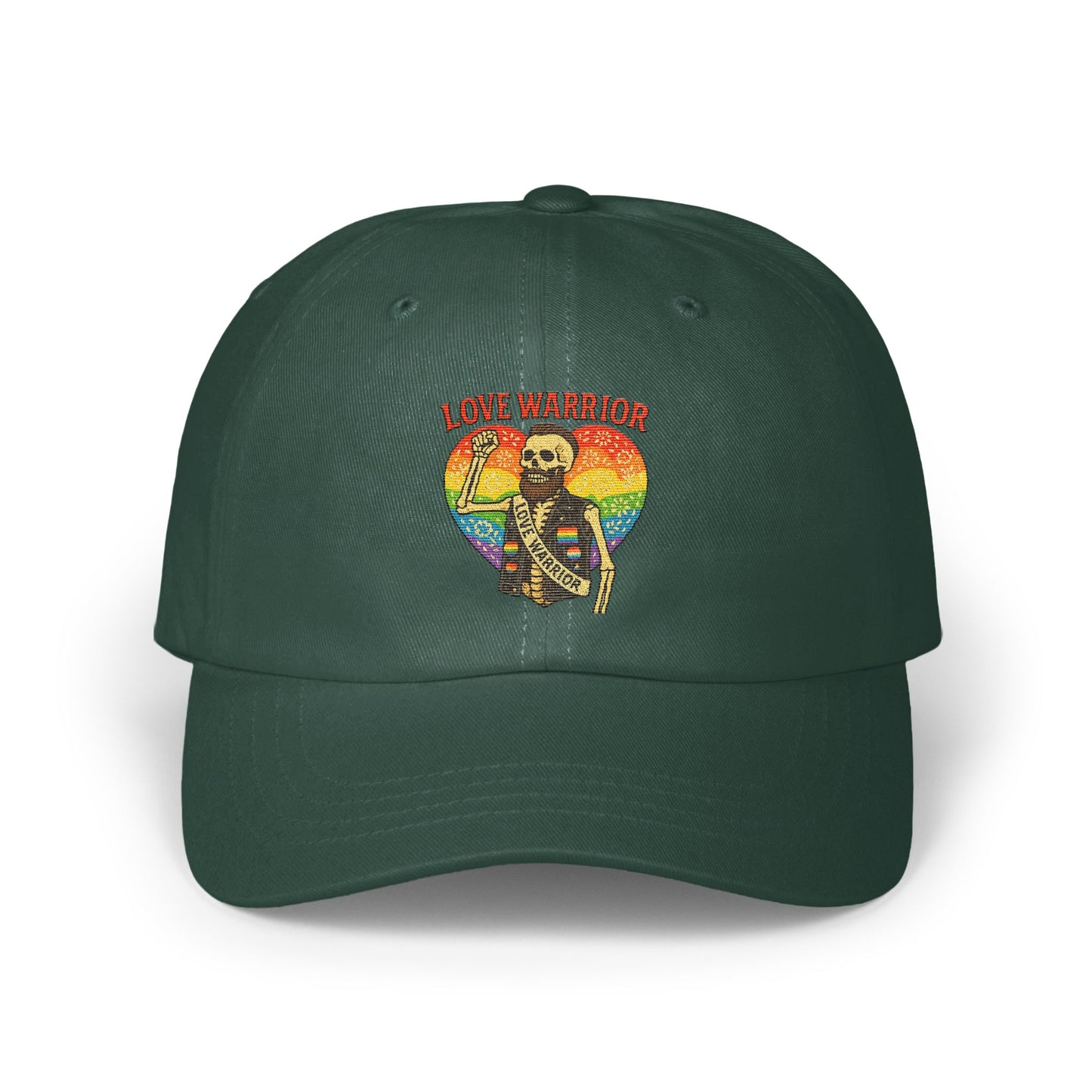 Love Warrior Rainbow Skull Graphic Hat product