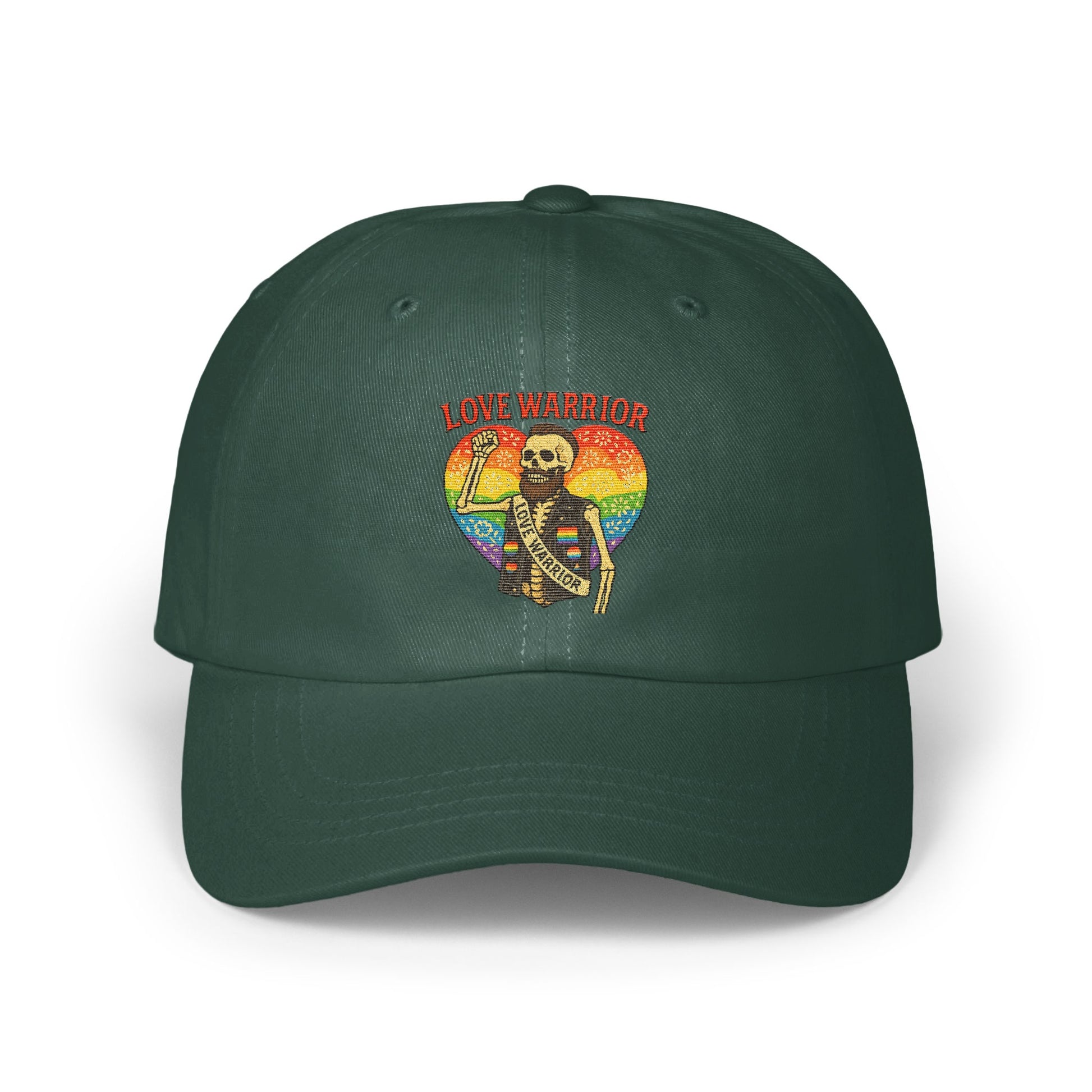 Love Warrior Rainbow Skull Graphic Hat product