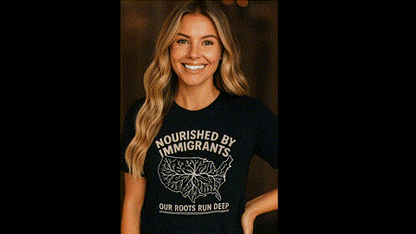Nourished By Immigrants Our Roots Run Deep T-Shirts