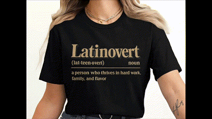 Latinvert Definition Print Funny Family Statement T-Shirts