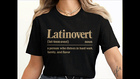 Latinvert Definition Print Funny Family Statement T-Shirts