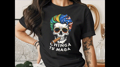 Bold Frida Kahlo Anti Trump Chinga Tu Maga FDT T-Shirts