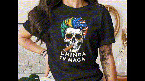 Bold Frida Kahlo Anti Trump Chinga Tu Maga FDT T-Shirts
