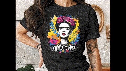 Anti Trump Frida Kahlo Chinga Tu Maga FDT T-Shirts