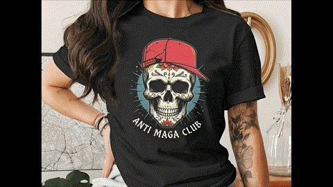 Anti trump shirt FDT Chinga Tu Maga Skull T-Shirts
