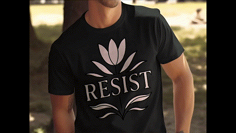 Anti Trump Shirt FDT Resist Flower Design T-Shirts